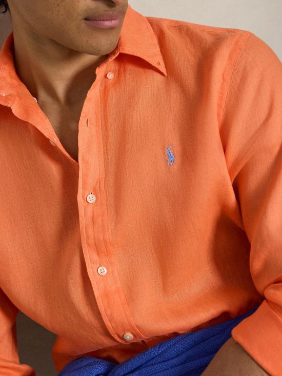 26SS 랄프 로렌 셔츠 710966294 507 ORANGE - RALPH LAUREN