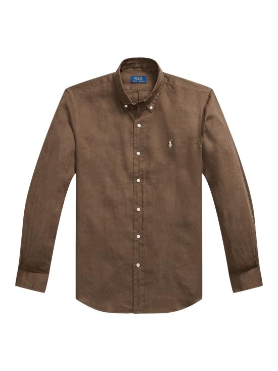 26SS 랄프 로렌 셔츠 710966294 514 BROWN