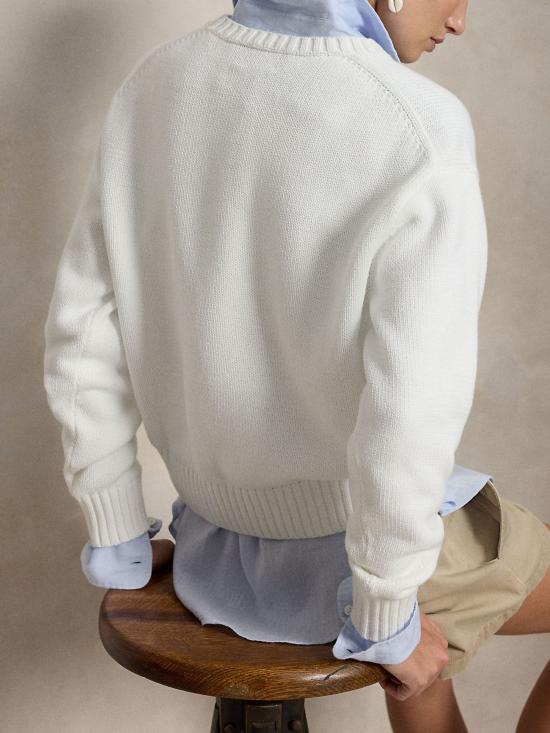 26SS 랄프 로렌 스웨터 211A12723 001 WHITE - RALPH LAUREN