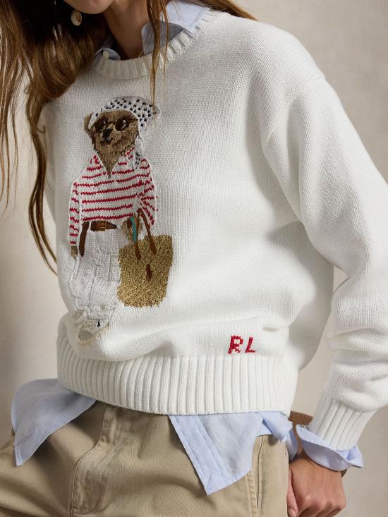 26SS 랄프 로렌 스웨터 211A12723 001 WHITE - RALPH LAUREN