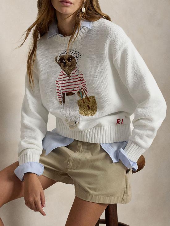 26SS 랄프 로렌 스웨터 211A12723 001 WHITE - RALPH LAUREN