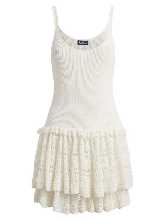 26SS 랄프 로렌 미디 원피스 211A12912 001 WHITE