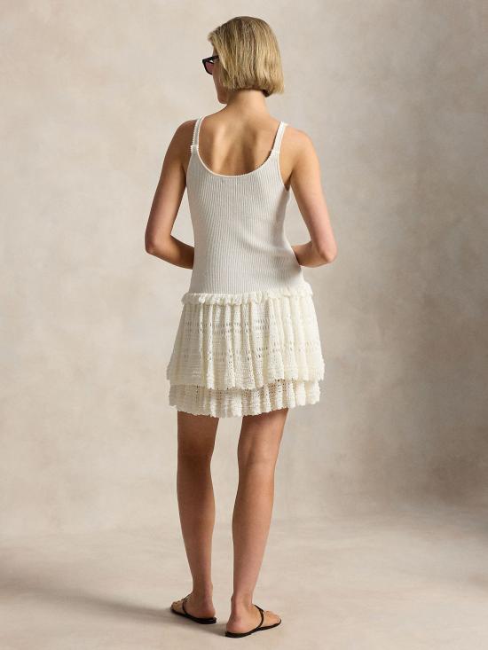 26SS 랄프 로렌 미디 원피스 211A12912 001 WHITE - RALPH LAUREN