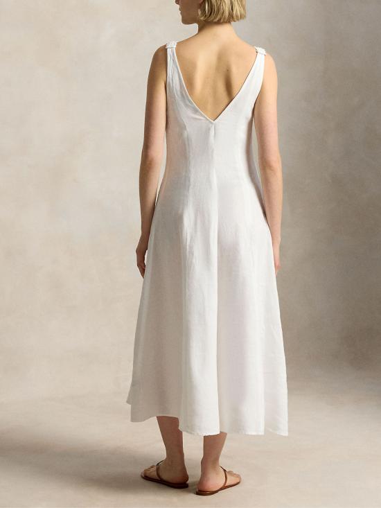 26SS 랄프 로렌 미디 원피스 211B20517 001 WHITE - RALPH LAUREN