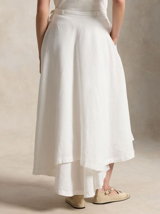 26SS 랄프 로렌 미디 스커트 211A12946 003 WHITE - RALPH LAUREN