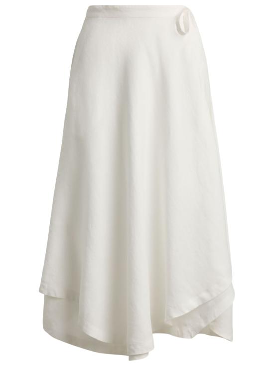 26SS 랄프 로렌 미디 스커트 211A12946 003 WHITE