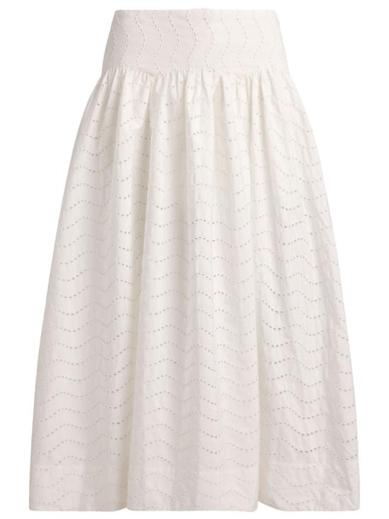 26SS 랄프 로렌 미디 스커트 211A12942 001 WHITE