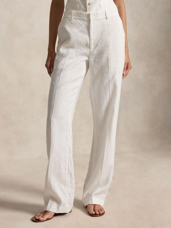 26SS 랄프 로렌 스트레이트 팬츠 211B15154 001 WHITE - RALPH LAUREN