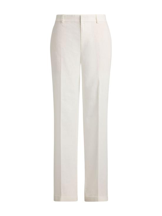 26SS 랄프 로렌 스트레이트 팬츠 211B15154 001 WHITE