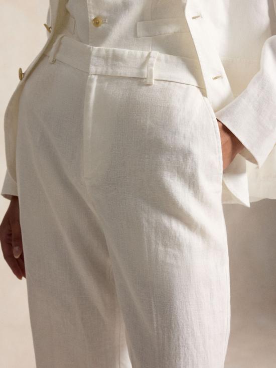 26SS 랄프 로렌 스트레이트 팬츠 211B15154 001 WHITE - RALPH LAUREN