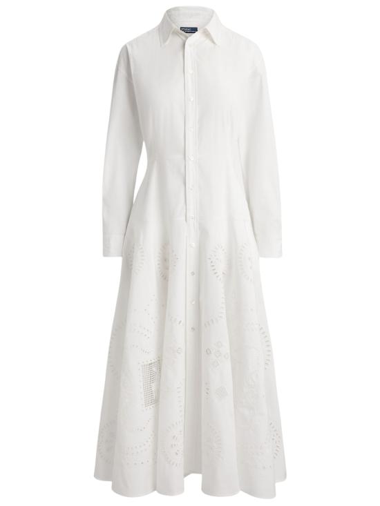 26SS 랄프 로렌 미디 원피스 211A12925 001 WHITE