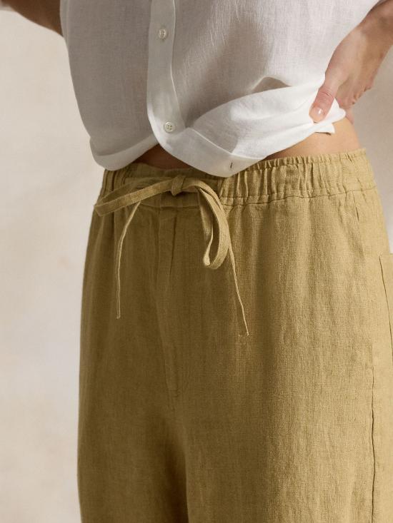 26SS 랄프 로렌 스트레이트 팬츠 211A12949 002 BEIGE - RALPH LAUREN