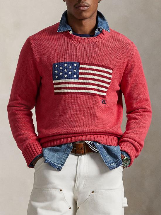 26SS 랄프 로렌 스웨터 710718281 501 RED - RALPH LAUREN