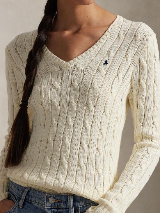 26SS 랄프 로렌 스웨터 211971870 011 WHITE - RALPH LAUREN