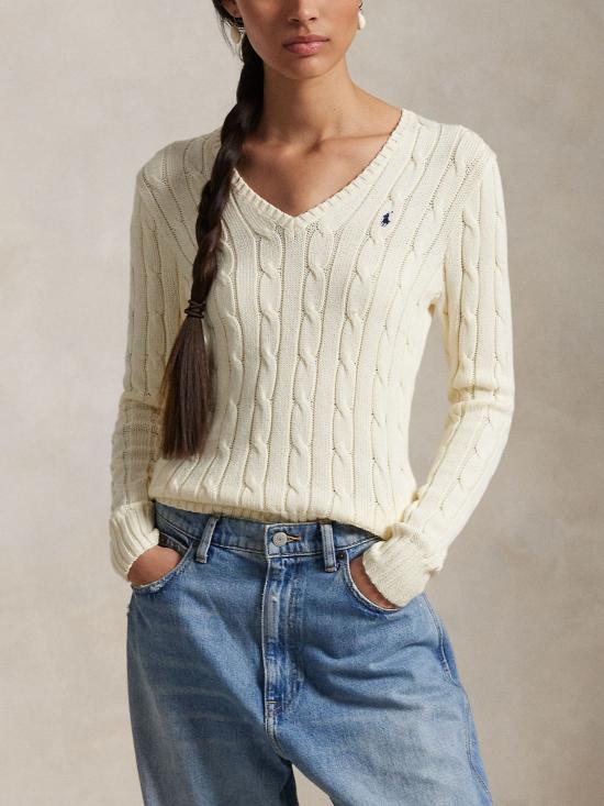 26SS 랄프 로렌 스웨터 211971870 011 WHITE - RALPH LAUREN