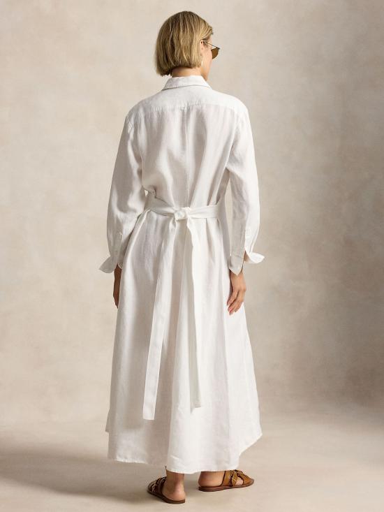 26SS 랄프 로렌 미디 원피스 211B19141 001 WHITE - RALPH LAUREN