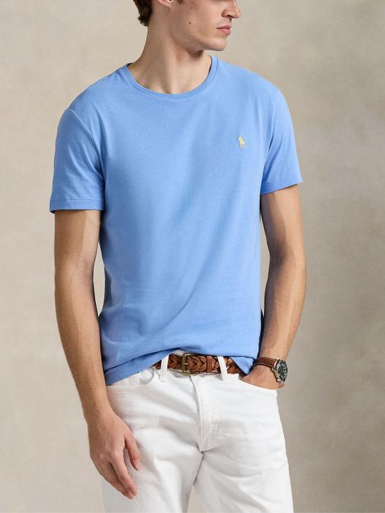 26SS 랄프 로렌 반팔 티셔츠 710671438 454 LIGHT BLUE - RALPH LAUREN