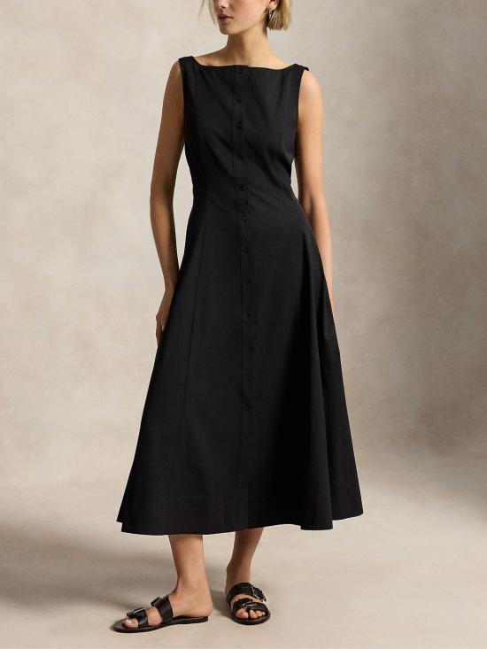 26SS 랄프 로렌 미디 원피스 211B17477 003 BLACK - RALPH LAUREN