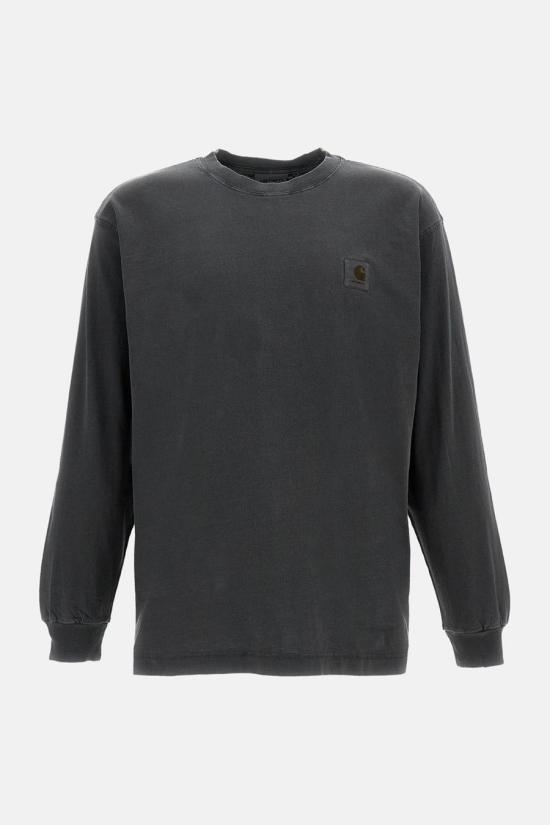 26SS 칼하트 WIP 넬슨 롱슬리브 티셔츠 I029948 89GD BLACK DOM