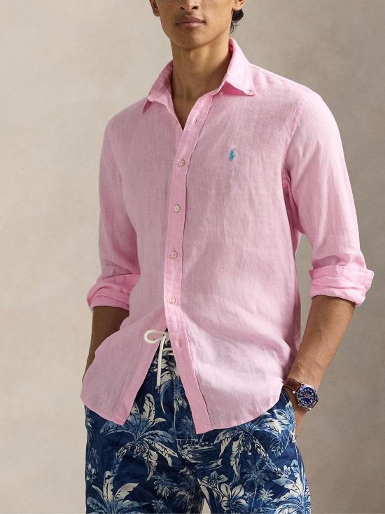 26SS 랄프 로렌 셔츠 710966294 009 PINK - RALPH LAUREN
