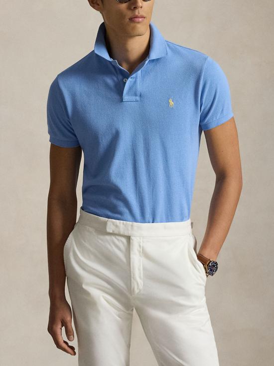 26SS 랄프 로렌 반팔 티셔츠 710536856 484 LIGHT BLUE - RALPH LAUREN