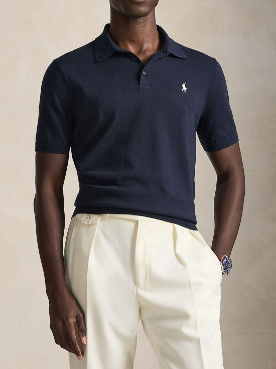 26SS 랄프 로렌 반팔 티셔츠 710980682 001 NAVY - RALPH LAUREN