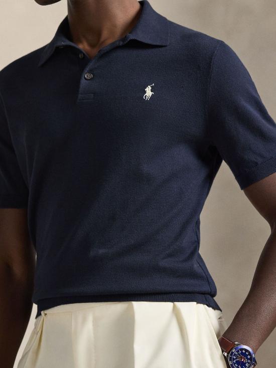 26SS 랄프 로렌 반팔 티셔츠 710980682 001 NAVY - RALPH LAUREN