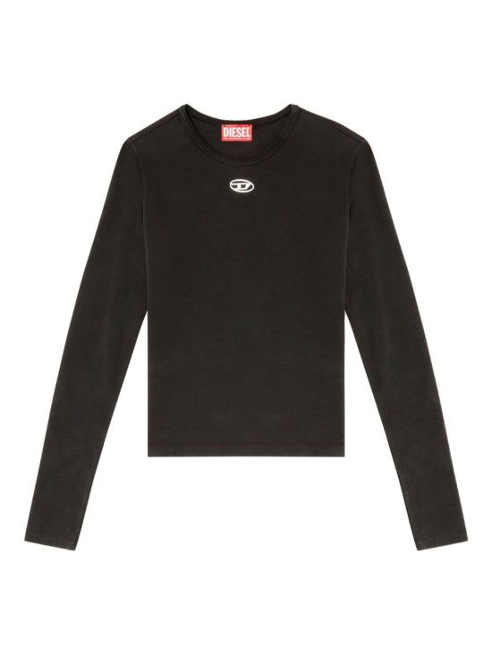 26FW 디젤 t-uncutieslong-ls-od 긴팔 티셔츠 A19916 0AHQH900 Black