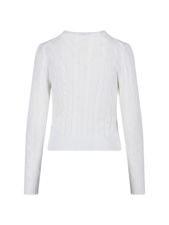 26SS 폴로 랄프로렌 포니 로고 피마코튼 케이블 니트 스웨터 211 971869007 White - POLO RALPH LAUREN