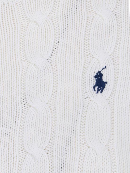 26SS 폴로 랄프로렌 포니 로고 피마코튼 케이블 니트 스웨터 211 971869007 White - POLO RALPH LAUREN