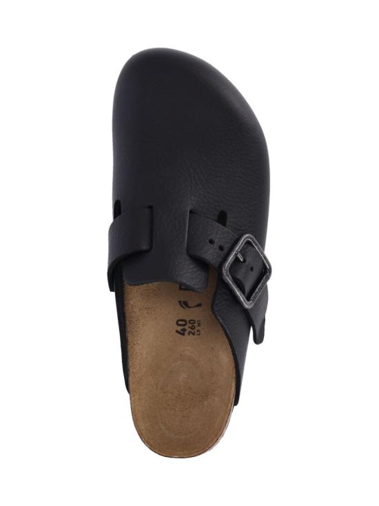 26SS 버켄스탁 보스턴 WB 내츄럴 레더 빈티지 우드 1030704BLACK - BIRKENSTOCK