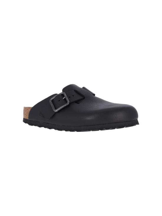 26SS 버켄스탁 보스턴 WB 내츄럴 레더 빈티지 우드 1030704BLACK - BIRKENSTOCK