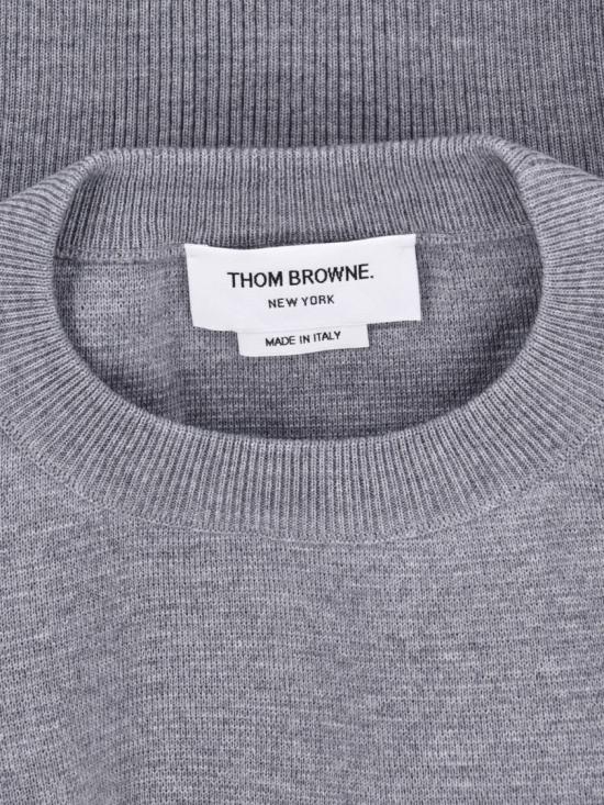 25FW 톰브라운 울 4바 풀오버 MKA189A 00014055 Grey - THOM BROWNE