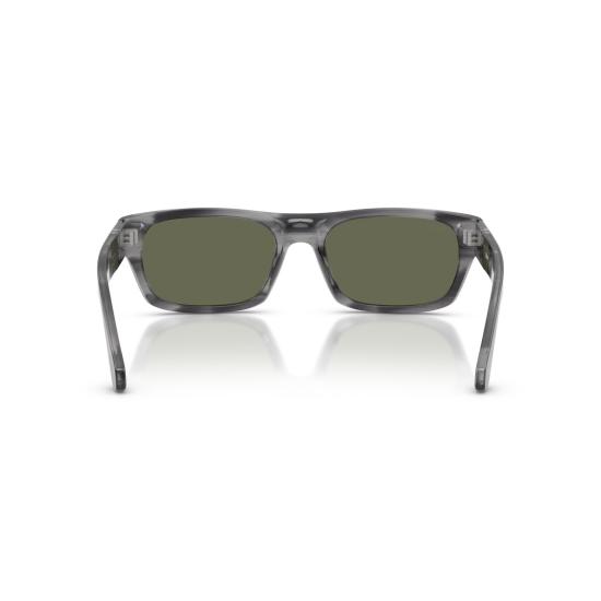 26SS 페르솔 선글라스 0Po3398s 직사각형 회색 아세테이트  (어두운 색 렌즈) - PERSOL