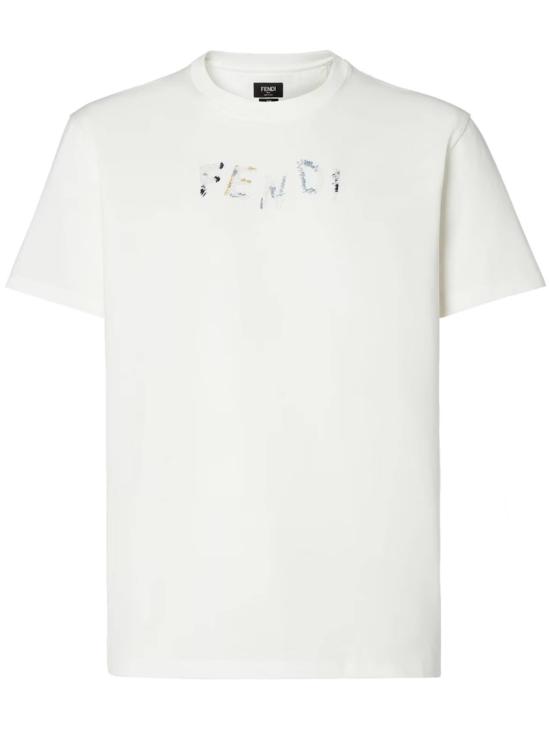 26FW 펜디 반팔 티셔츠 FY1319 AUOB White