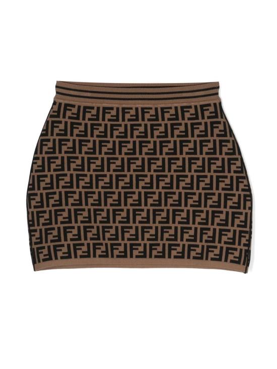26FW [키즈] 펜디 스커트 JFG070 AEYDF15B6 Marrone - FENDI