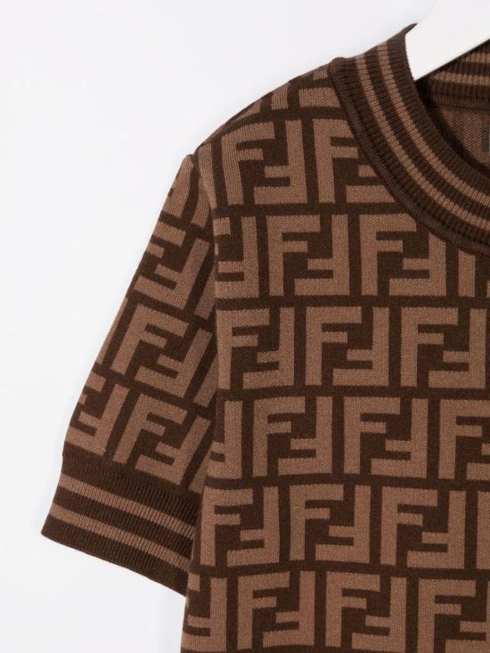 26FW [키즈] 펜디 티셔츠 JFG069 AEYDF15B6 Arancio - FENDI