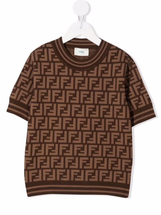 26FW [키즈] 펜디 티셔츠 JFG069 AEYDF15B6 Arancio - FENDI
