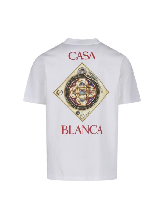 26SS 카사블랑카 반팔 티셔츠 M SS26 JTS 001 02PLAFOND ORNE DE MUSIQUE White - CASABLANCA