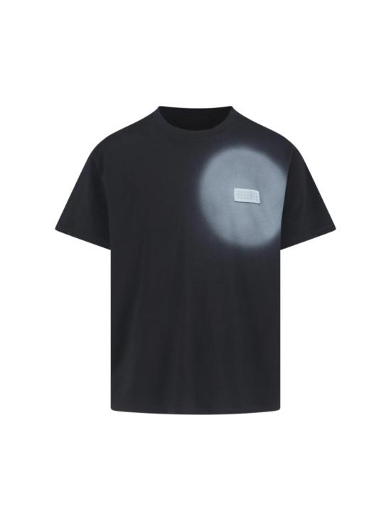 26SS MM6 메종마르지엘라 스프레이 페인트 티셔츠 SH0GC0067 M20048900 Black