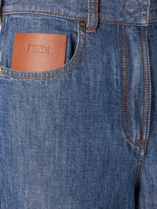 26FW 펜디 데님 팬츠 FLP863 AW8H Blue - FENDI