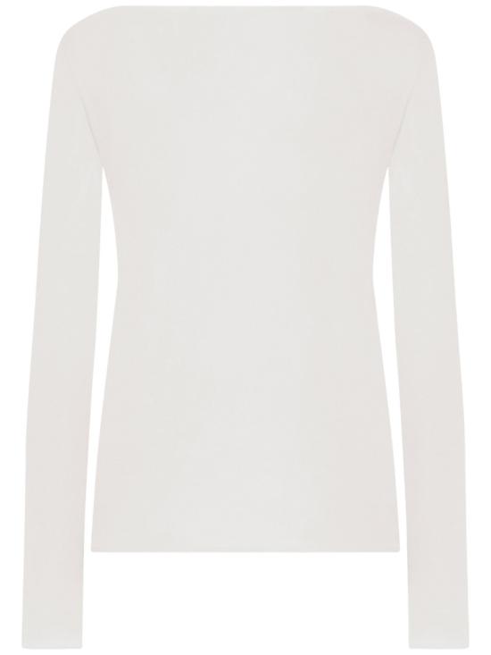 26SS 월포드 긴팔 티셔츠 53336 White - WOLFORD
