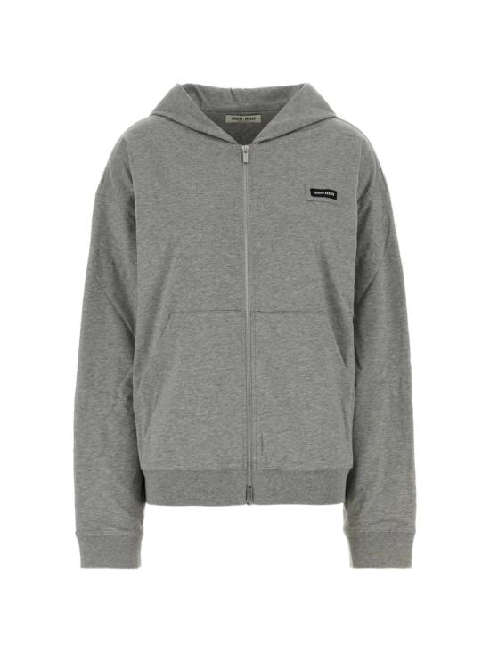 26FW 미우미우 후드 티셔츠 MJLA63 192D Grey