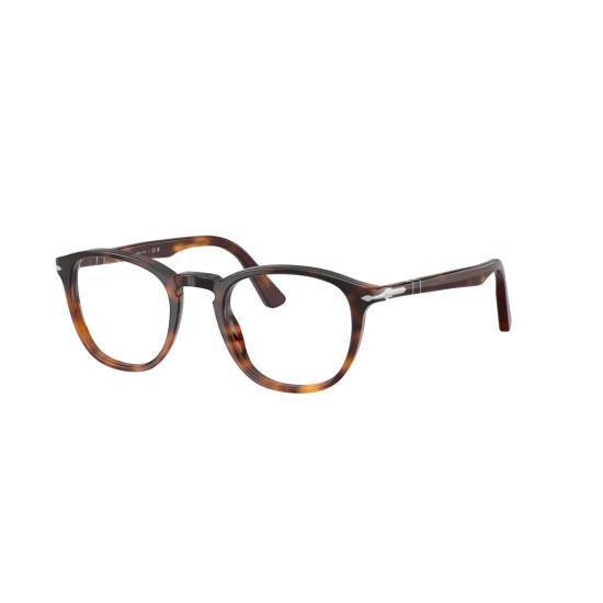 26SS 페르솔 안경 0Po3143v 원형 아세테이트 안경테 (호피 무늬) - PERSOL