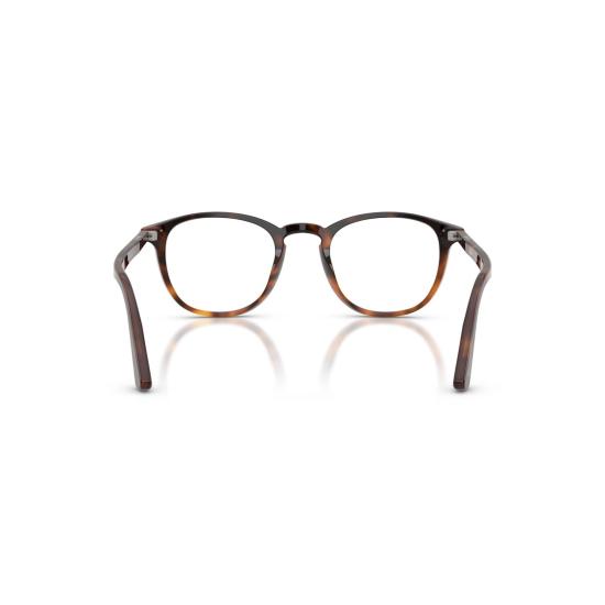 26SS 페르솔 안경 0Po3143v 원형 아세테이트 안경테 (호피 무늬) - PERSOL