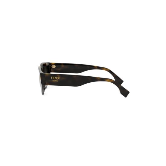  펜디 선글라스 고양이 눈 모양 렌즈가 달린 각진 호피 무늬 - FENDI