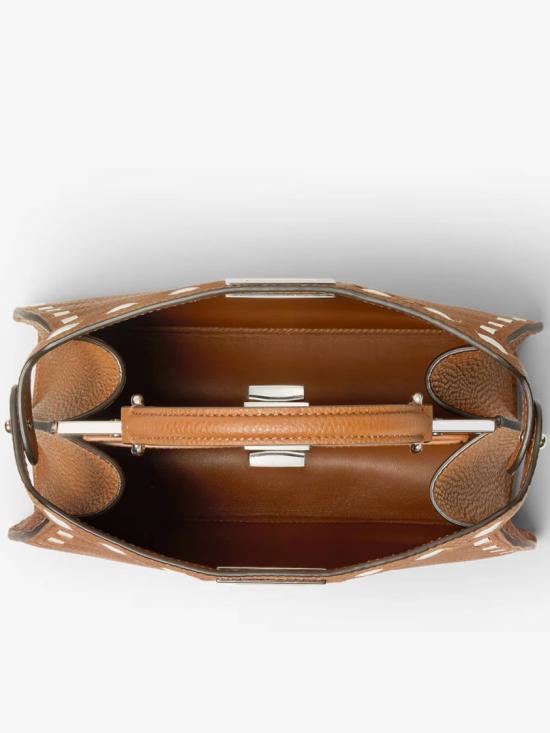 26FW 펜디 피카부 아이씨유 스몰 가죽 토트백 피카부 아이씨유 스몰 가죽 토트백 8BN327 AY6X Brown - FENDI