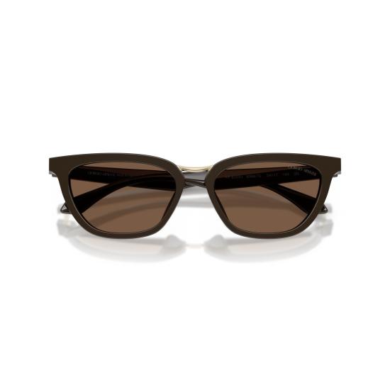  조르지오 아르마니 선글라스 0Ar8253u 골드 메탈 브릿지가 있는 각진 아세테이트 - GIORGIO ARMANI