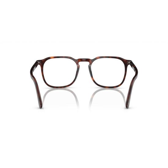 26SS 페르솔 안경 0Po3337v 사각형 아세테이트 안경테 (호피 무늬) - PERSOL