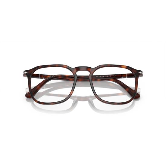 26SS 페르솔 안경 0Po3337v 사각형 아세테이트 안경테 (호피 무늬) - PERSOL